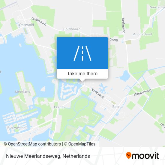 Nieuwe Meerlandseweg map