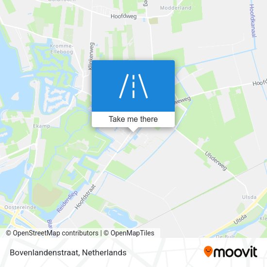Bovenlandenstraat map