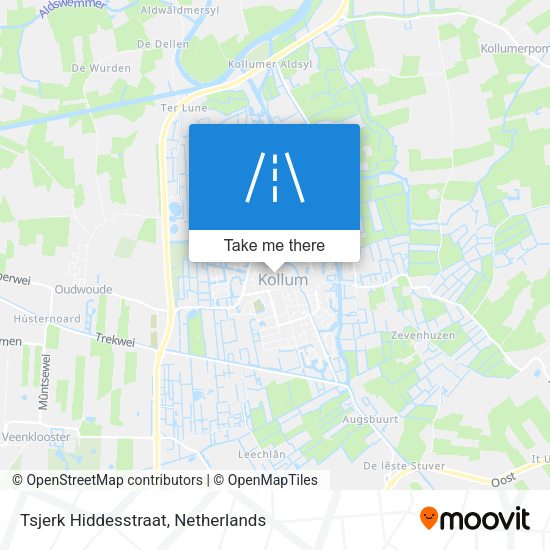 Tsjerk Hiddesstraat map