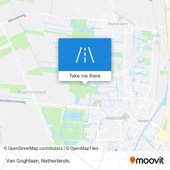 Van Goghlaan map