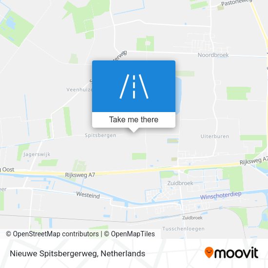 Nieuwe Spitsbergerweg map