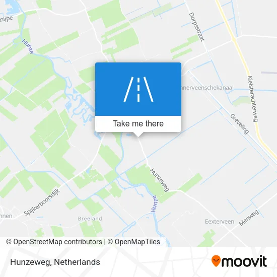 Hunzeweg map