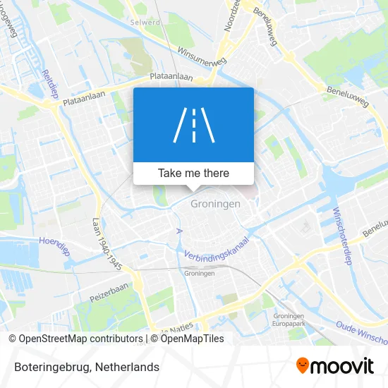 Boteringebrug map
