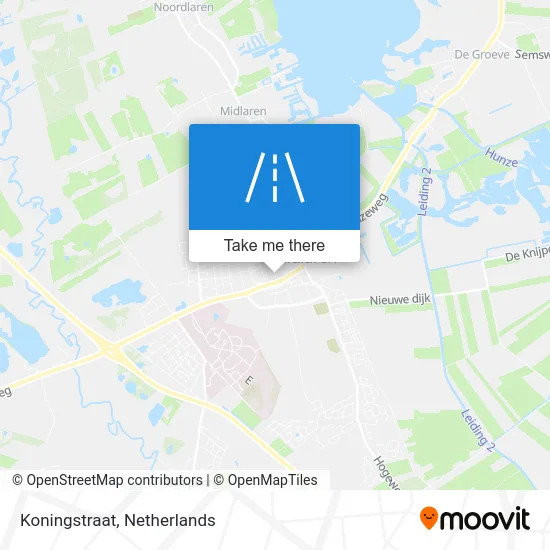 Koningstraat map