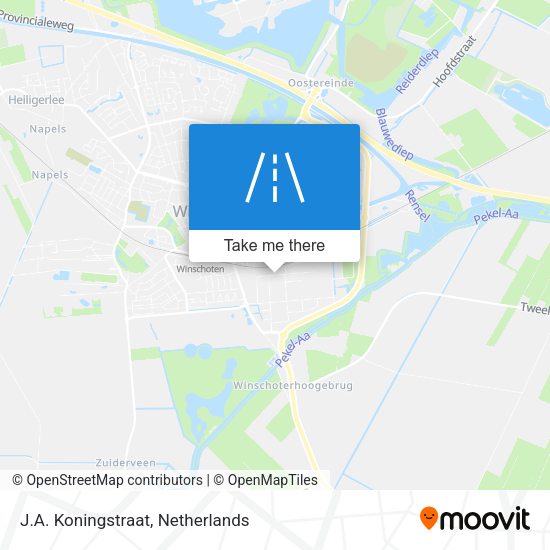 J.A. Koningstraat map