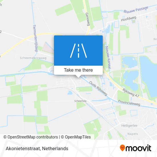 Akonietenstraat map