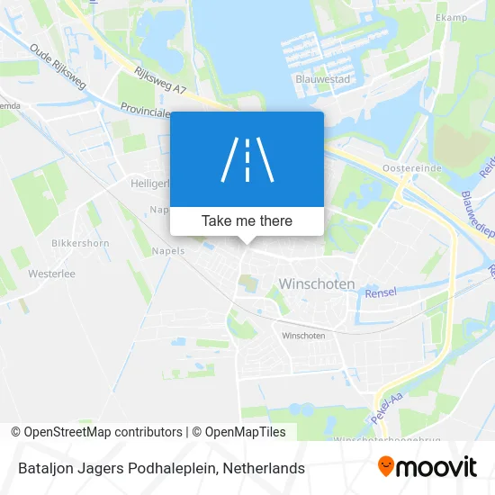 Bataljon Jagers Podhaleplein map