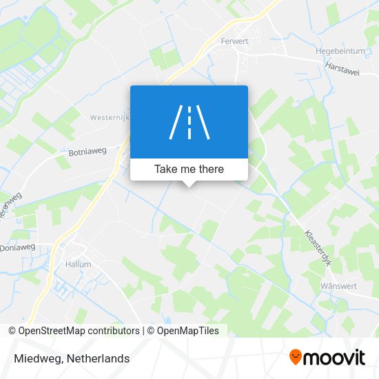 Miedweg map