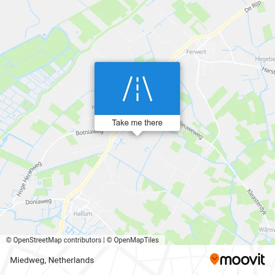Miedweg map