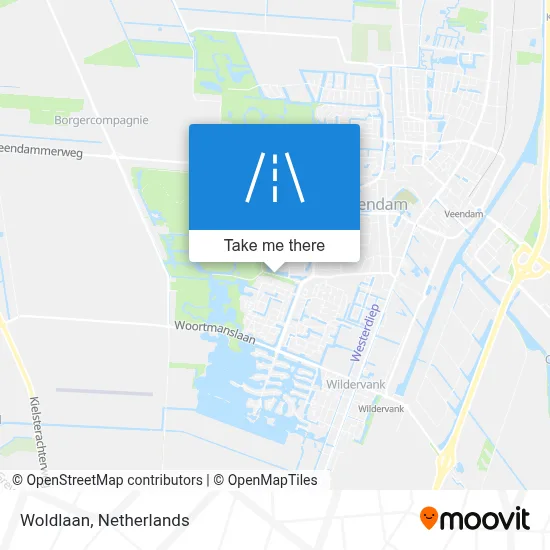 Woldlaan map