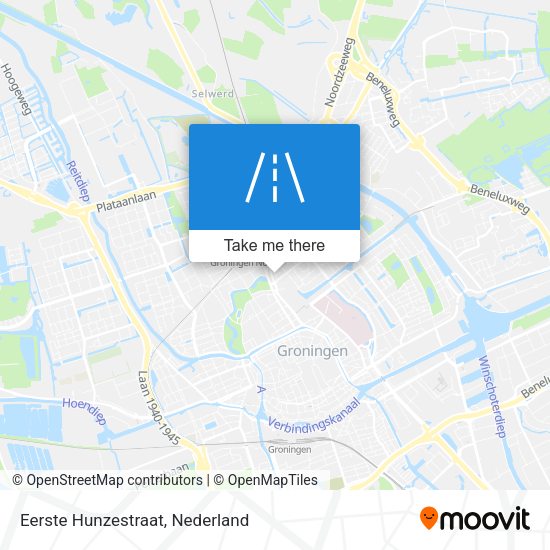 Eerste Hunzestraat map
