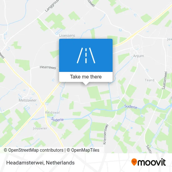 Headamsterwei map