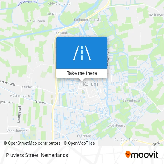 Pluvierstraat map