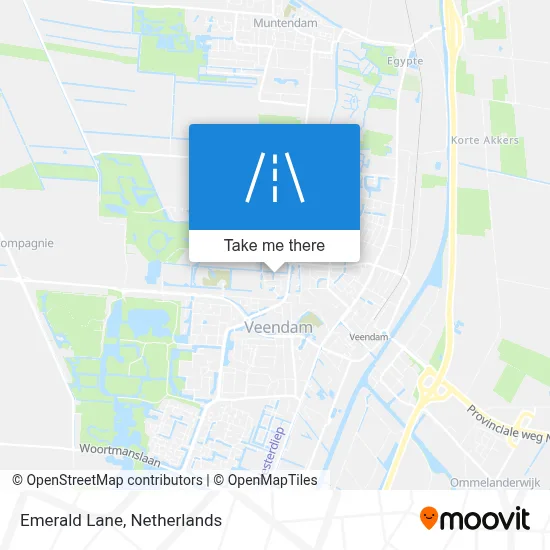 Smaragdlaan map