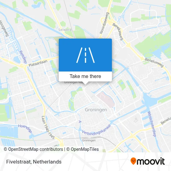 Fivelstraat map