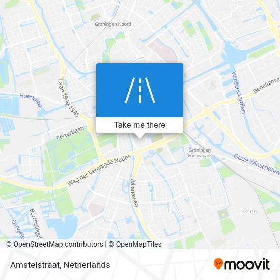 Amstelstraat map