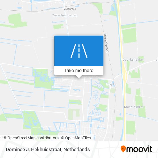 Dominee J. Hekhuisstraat map