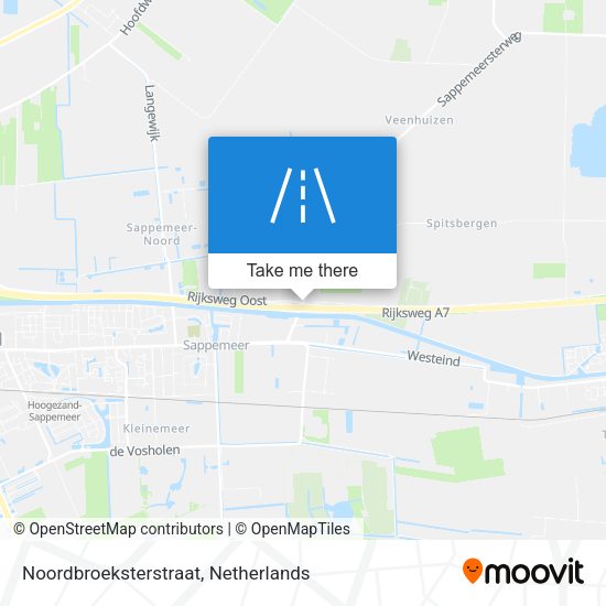 Noordbroeksterstraat map
