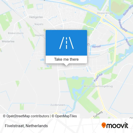 Fivelstraat map