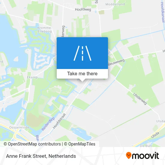 Anne Frankstraat map