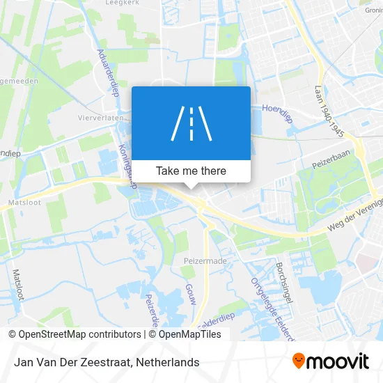 Jan Van Der Zeestraat map