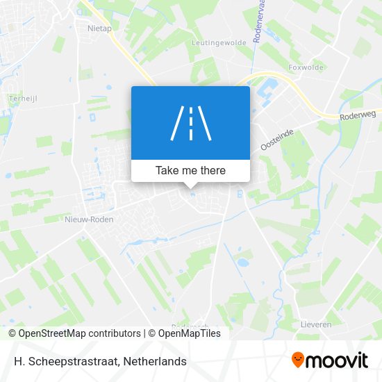 H. Scheepstrastraat map
