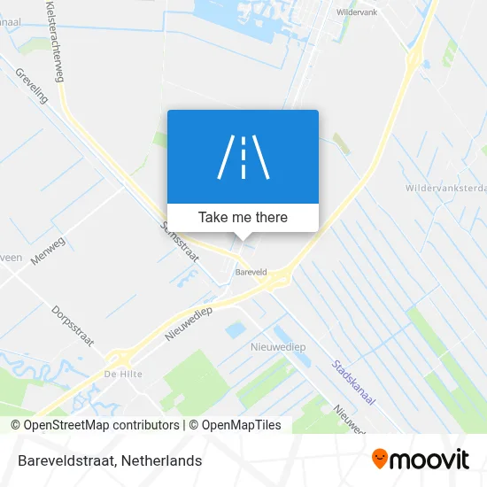 Bareveldstraat map