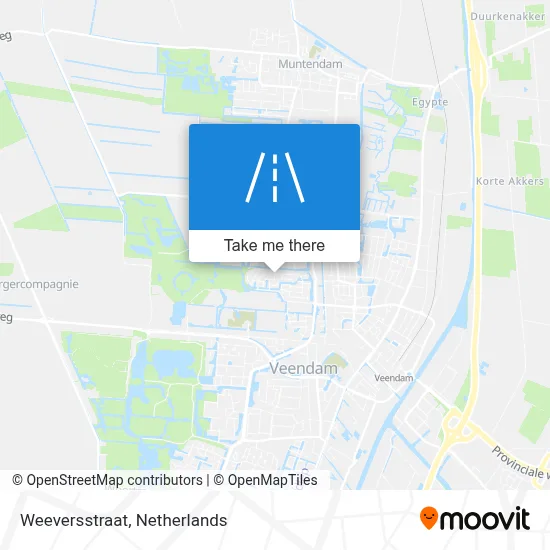 Weeversstraat map