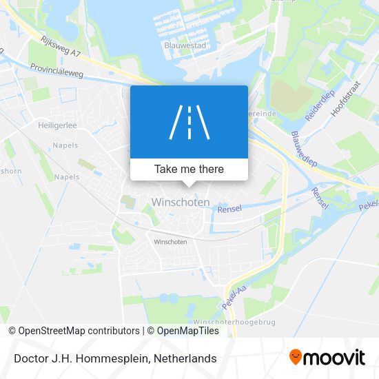 Doctor J.H. Hommesplein map