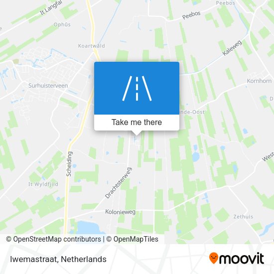 Iwemastraat map