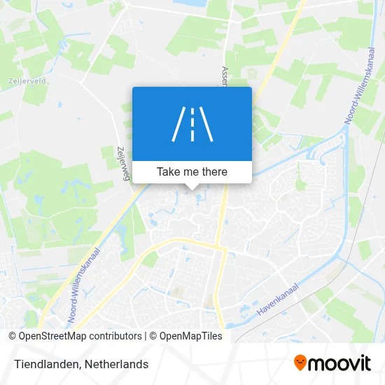Tiendlanden map