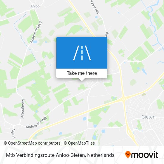 Mtb Verbindingsroute Anloo-Gieten map
