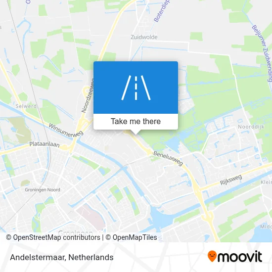 Andelstermaar map
