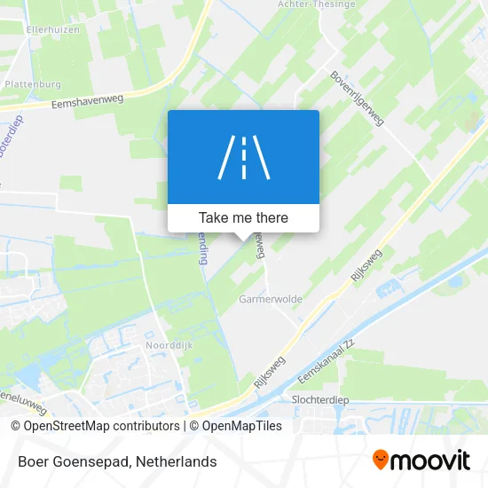 Boer Goensepad map