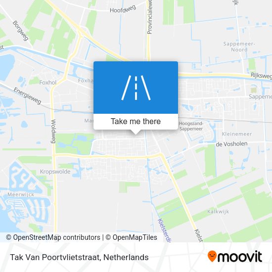 Tak Van Poortvlietstraat map