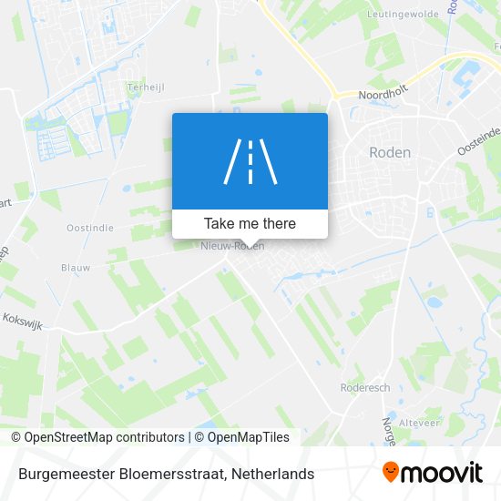 Burgemeester Bloemersstraat map