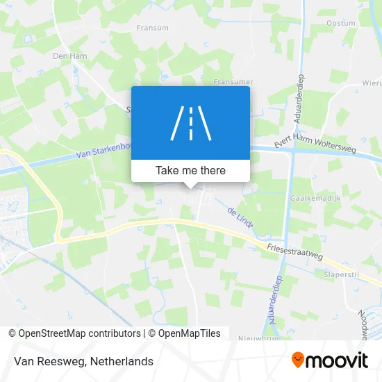 Van Reesweg map