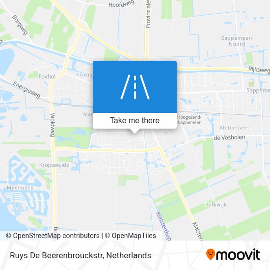 Ruys De Beerenbrouckstr map