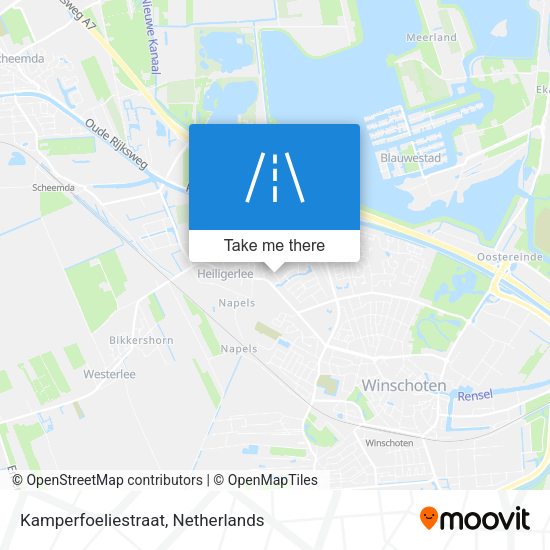 Kamperfoeliestraat map