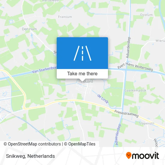 Snikweg map