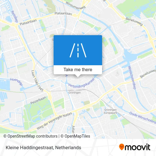 Kleine Haddingestraat map