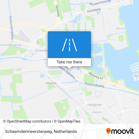 Scheemdermeersterweg map