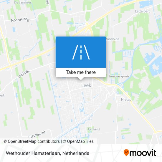 Wethouder Hamsterlaan map