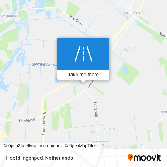 Hoofdlingenpad map