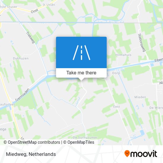 Miedweg map