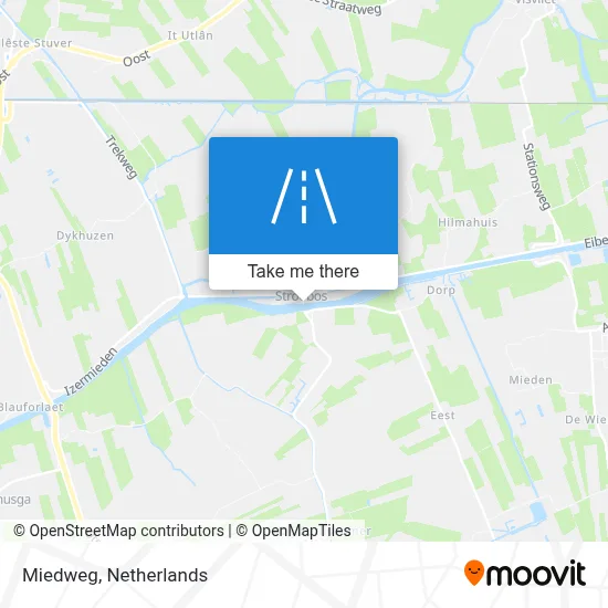 Miedweg map