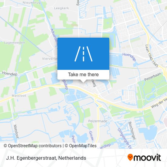 J.H. Egenbergerstraat map