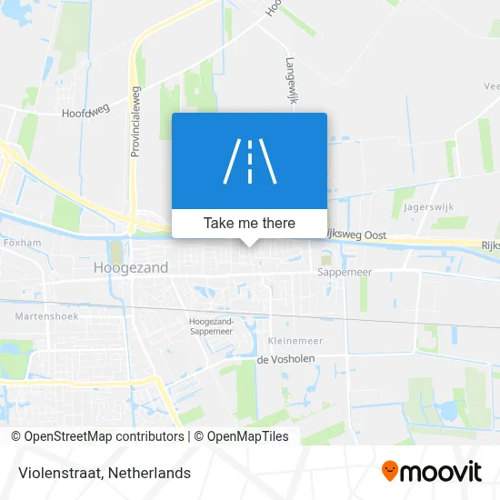 Violenstraat map