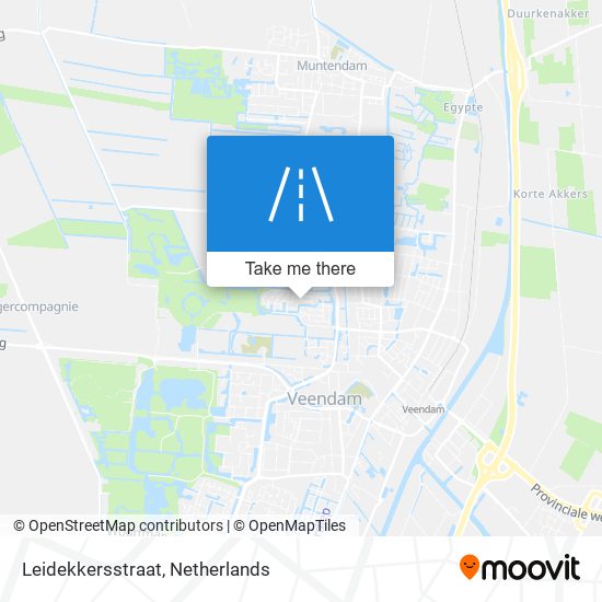 Leidekkersstraat map