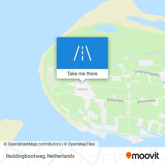 Reddingbootweg map